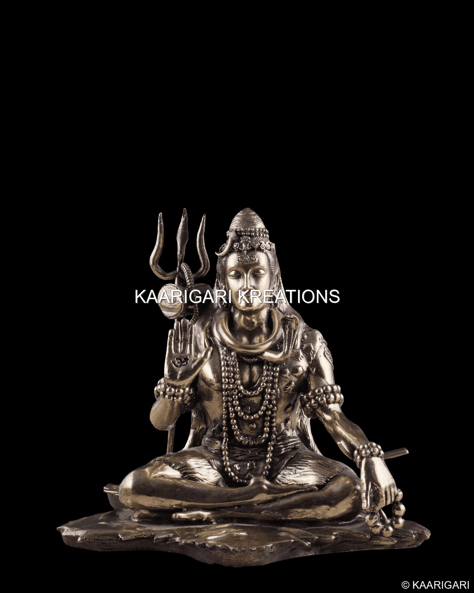 Lord Shiva Sitting with Mala