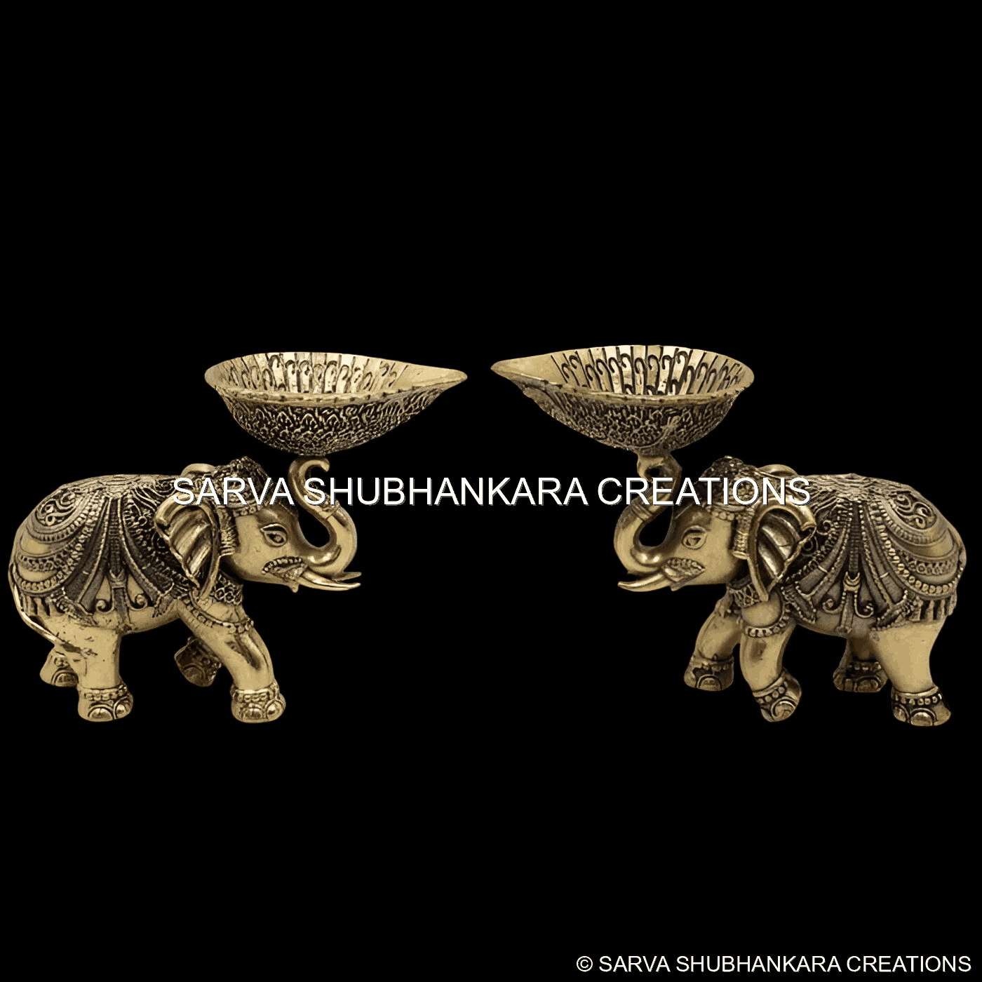 Elephant Diya Holder