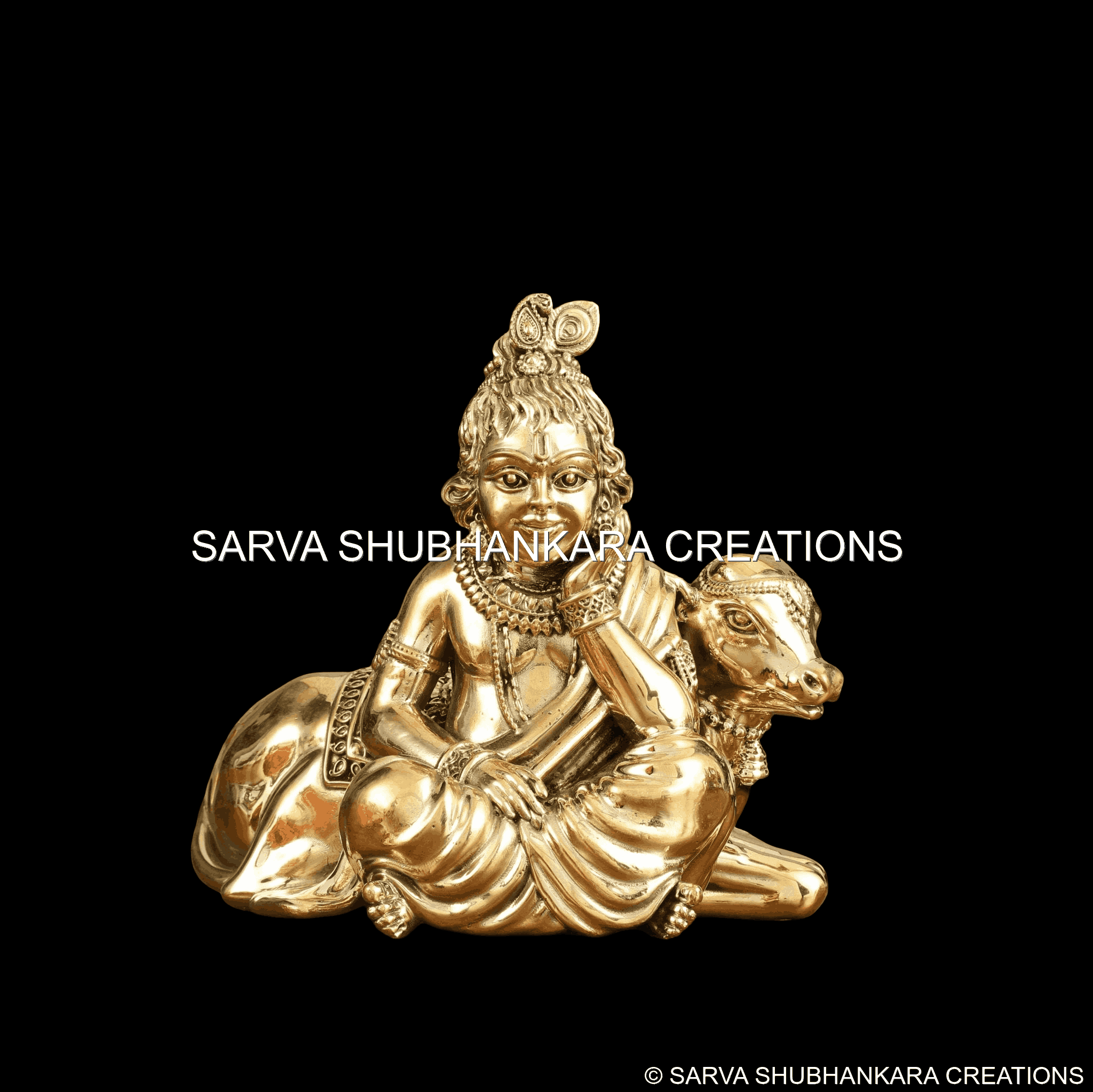 Krishna Calf Seated Blessing