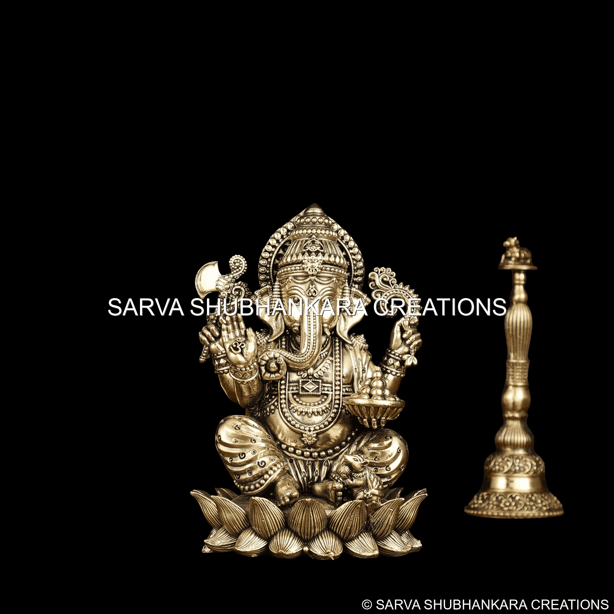 Ganesh Right Trunk Lotus Seated