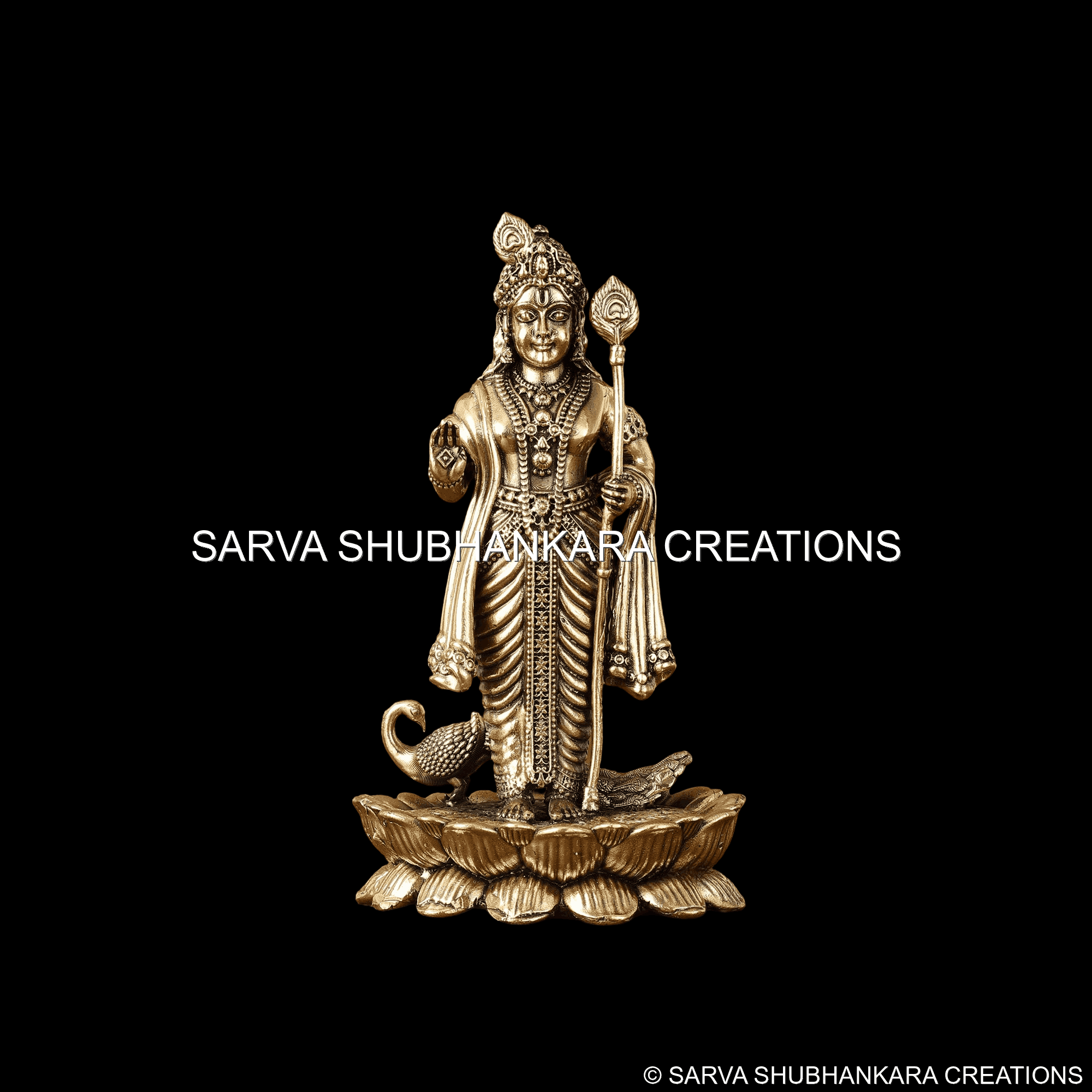 Murugan Lotus Standing Divinity