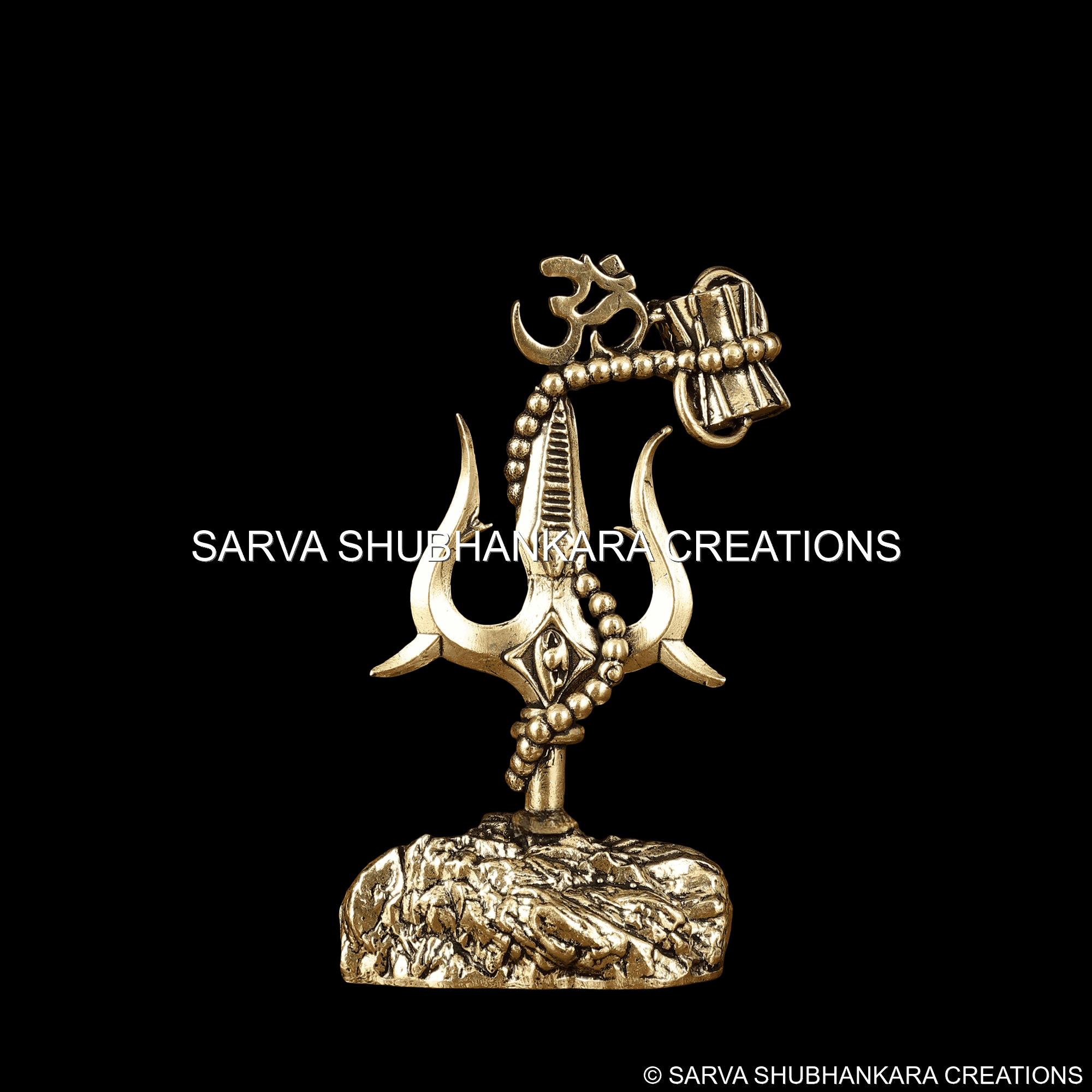 Trishul Damru Om Sacred Symbol