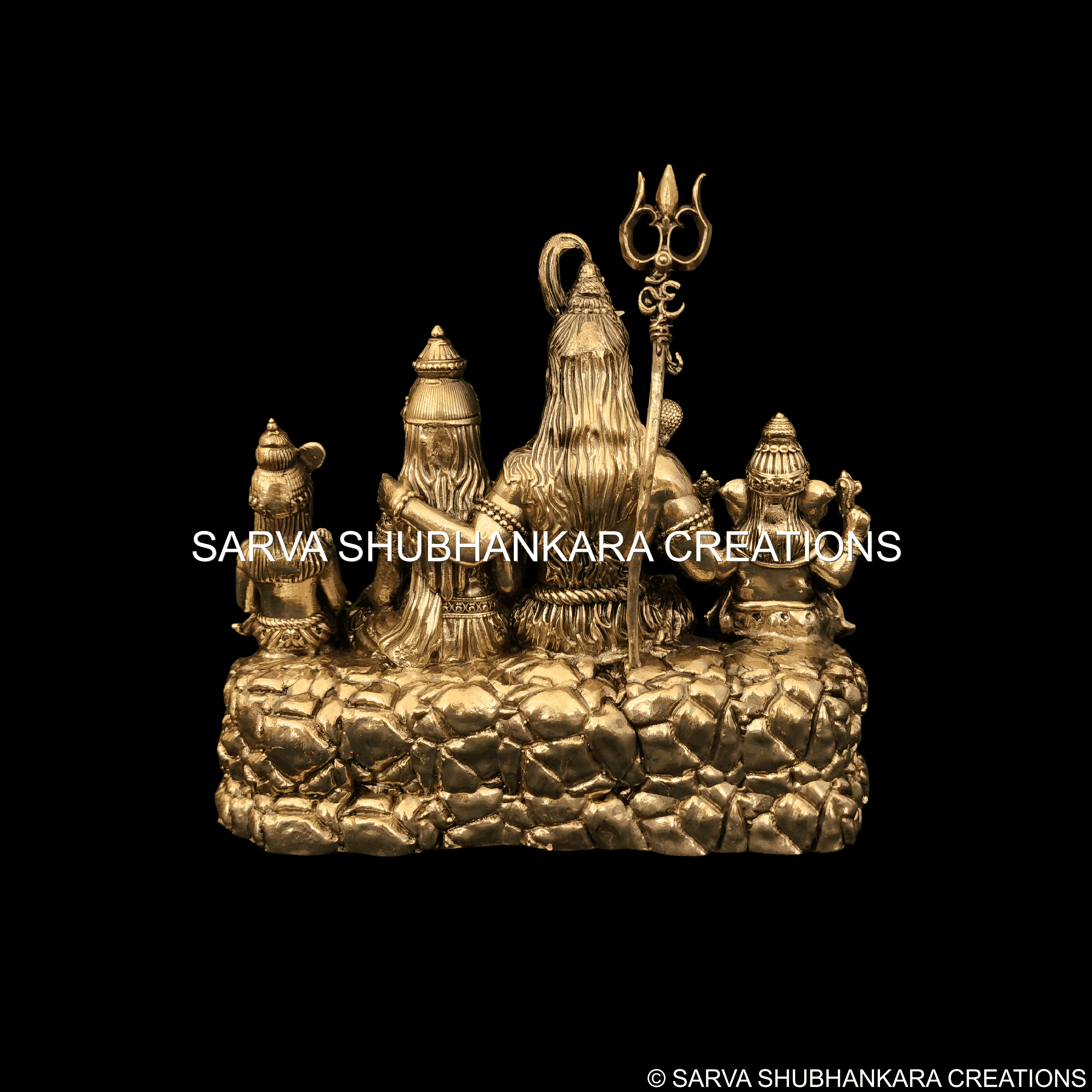 Shiv Parivar on Stone Base