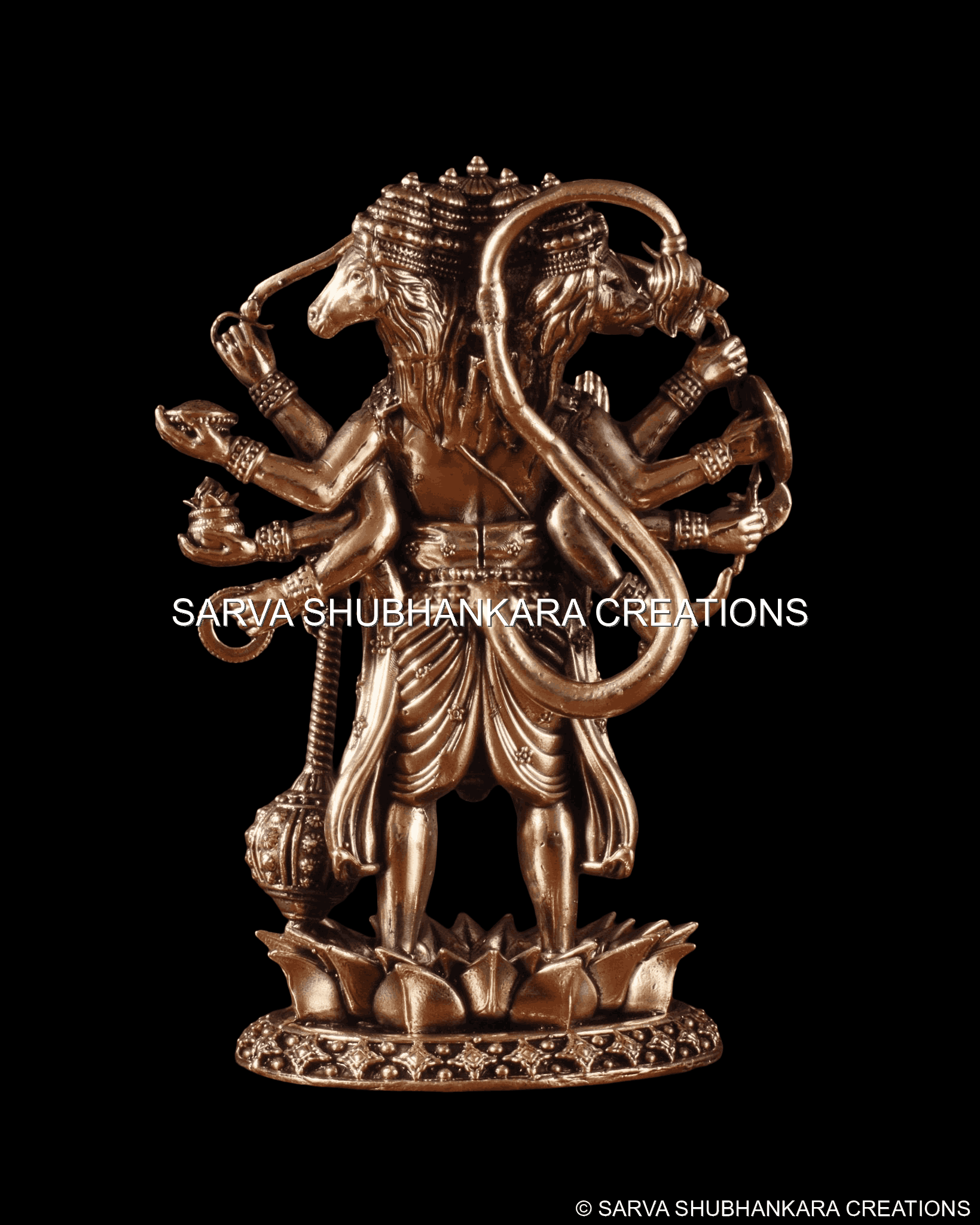 Panchmukhi Hanuman Lotus Standing