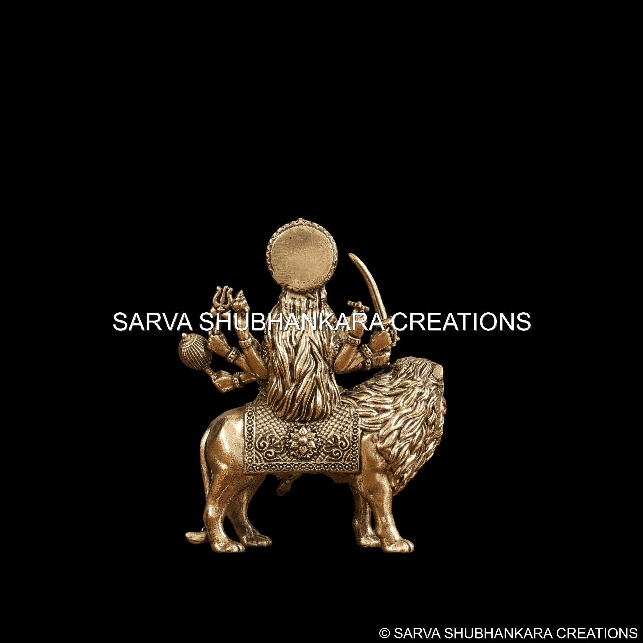 Durga Lion Seated Blessing